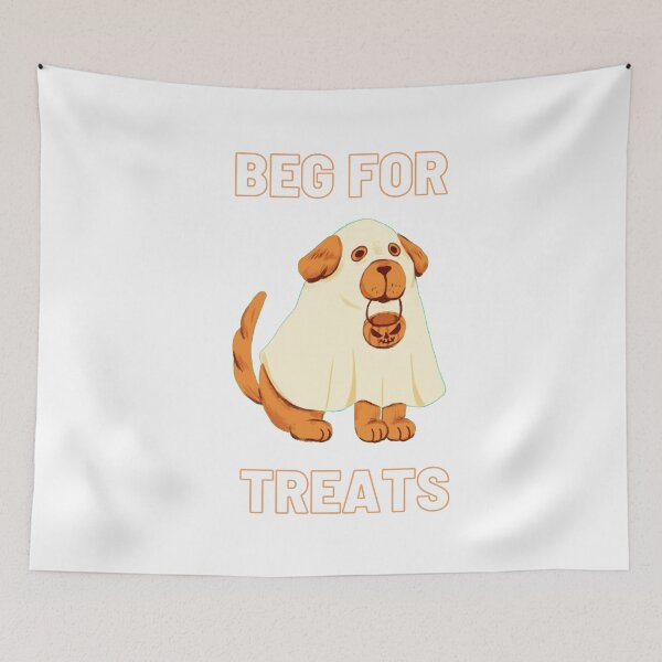 Item preview, Beg For Treats Funny Halloween Gifts For Dogs Pets Lovers designed and sold by EwelelleDesign.