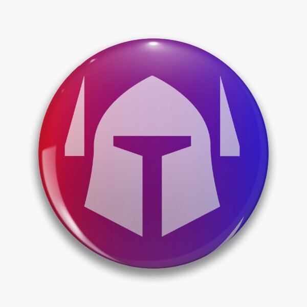 Item preview, Purple Team Badge designed and sold by Critterhacked.