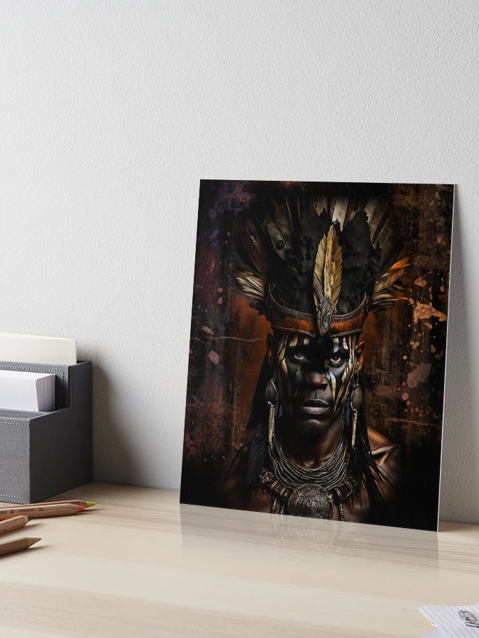 ZULU WARRIOR John Louw 3D アート 当時物 壁掛け 銅板