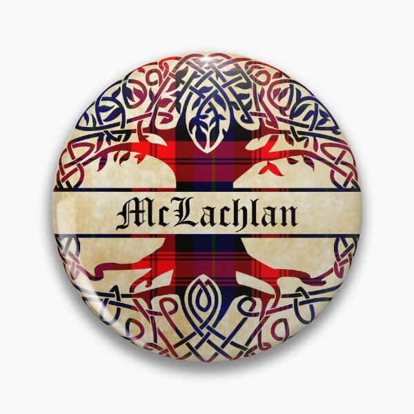 Artikelvorschau, McLachlan Tree of Life Clan schottischer Nachname Tartan entworfen und verkauft von BagTown Clans.