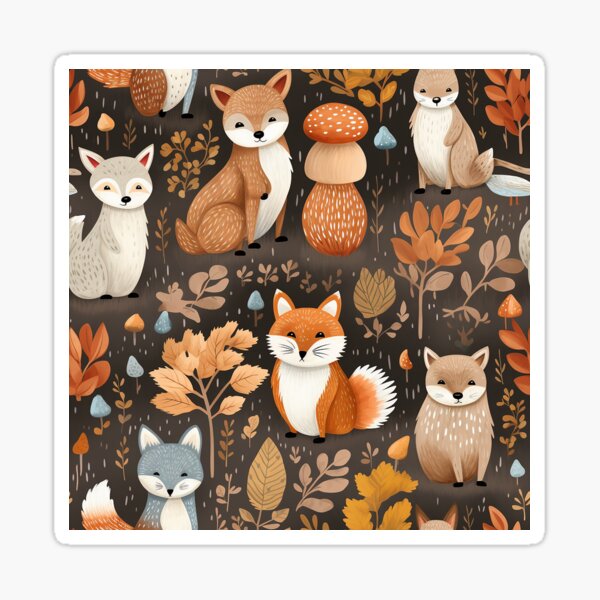 Item preview, Woodland Creatures so cute 17 designed and sold by Tem‑Tip of pen.