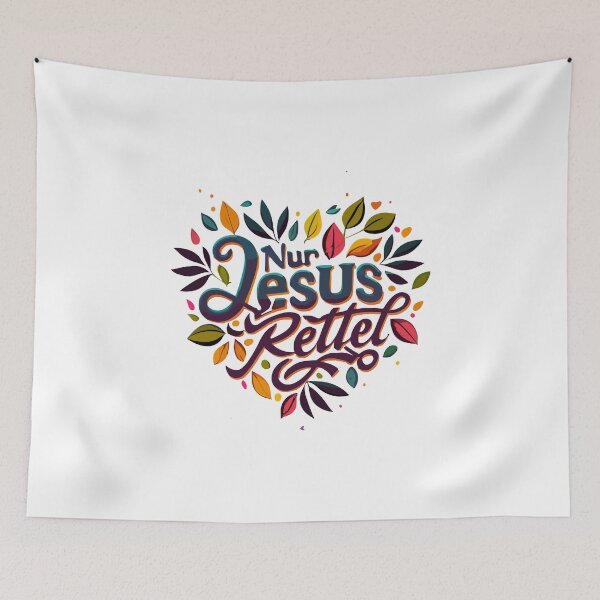 Item preview, Only Jesus Saves - Flower Heart designed and sold by Seelenretter.