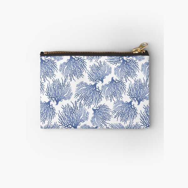Item preview, Denim Blue Watercolor Sea Coral Pattern designed and sold by Primroaddesigns.
