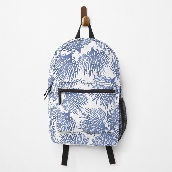 Item preview, Denim Blue Watercolor Sea Coral Pattern designed and sold by Primroaddesigns.