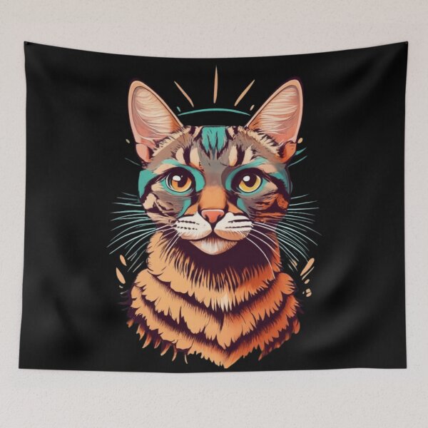 Item preview, Artistic cat designed and sold by Beyond The Veil.