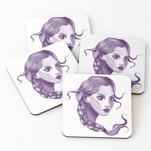 Item preview, Beautiful woman with a braid Illustration designed and sold by Enchantedbox.