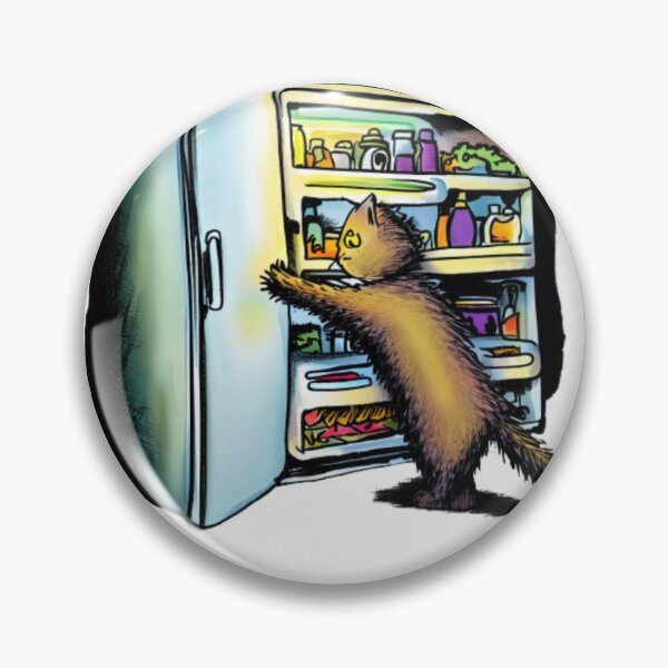 Item preview, Refrigerator Burglar Cat designed and sold by DonAscaneo.