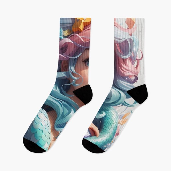Item preview, Whimsical Little Mermaid: Isometric Ocean Art designed and sold by Ceemko's Vintage Corner.
