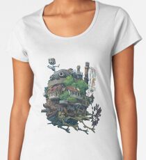 8bit Howl's Moving Castle Women's Premium T-Shirt