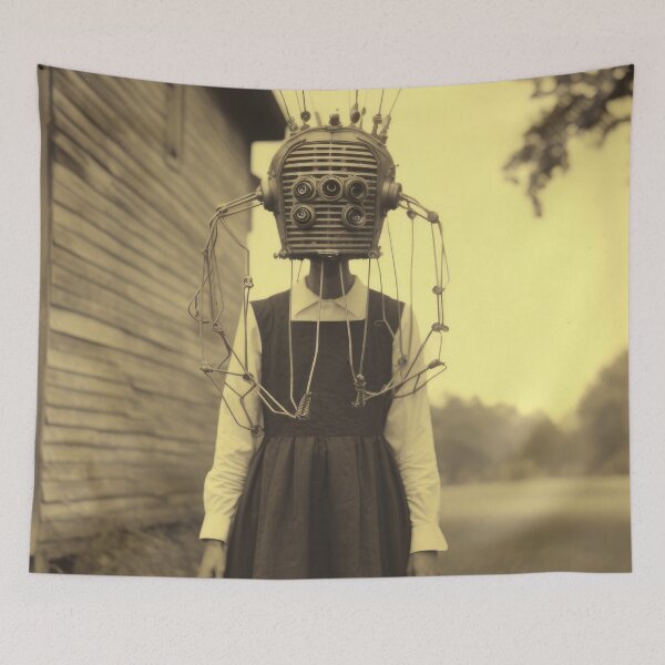 Item preview, Girl with Robot Head designed and sold by VisionDuke.