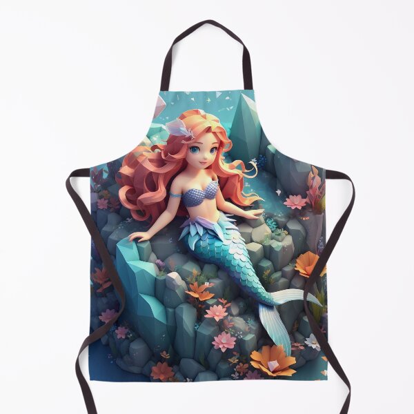 Item preview, Underwater Dream: Isometric Mermaid Illustration designed and sold by Ceemko's Vintage Corner.