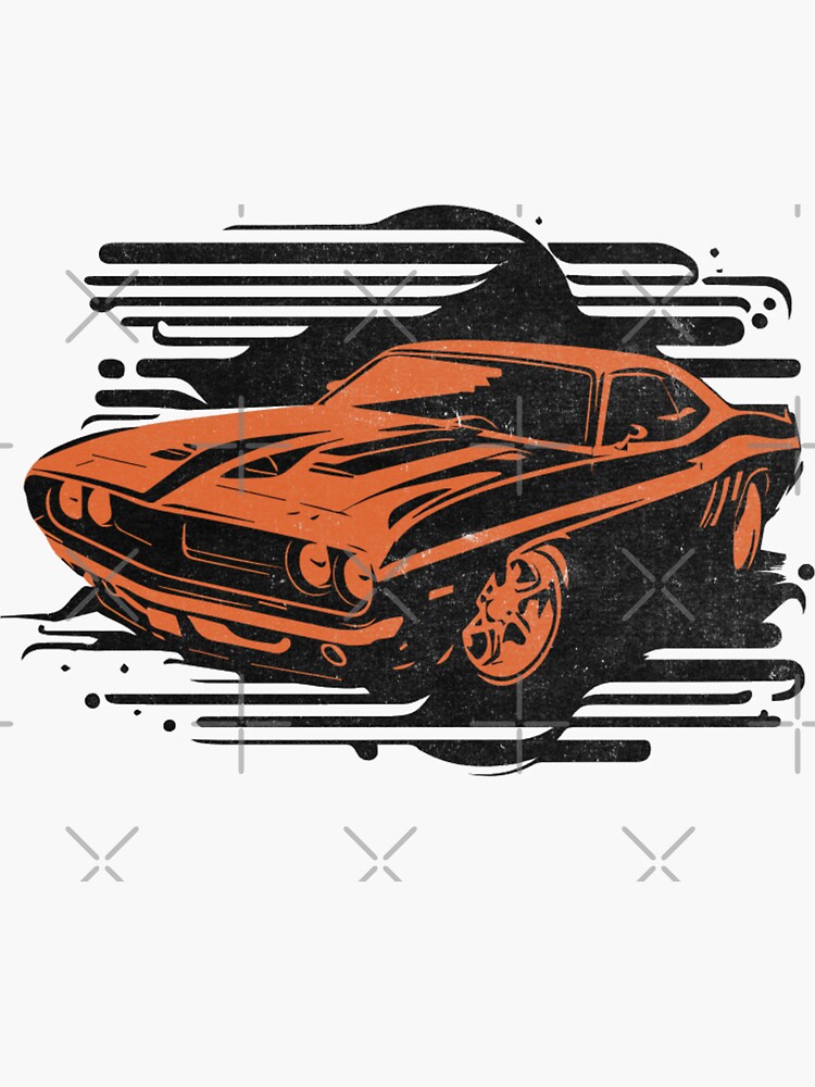 art de voiture de muscle