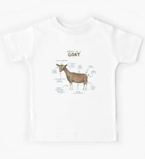 Camiseta para niños Anatomía de una cabra