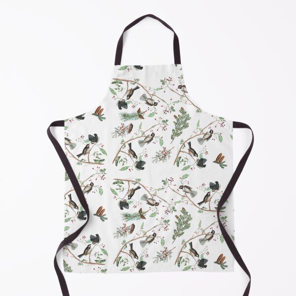 Item preview, Chickadee Birds Berries & Pinecones Watercolor designed and sold by idovedesign.