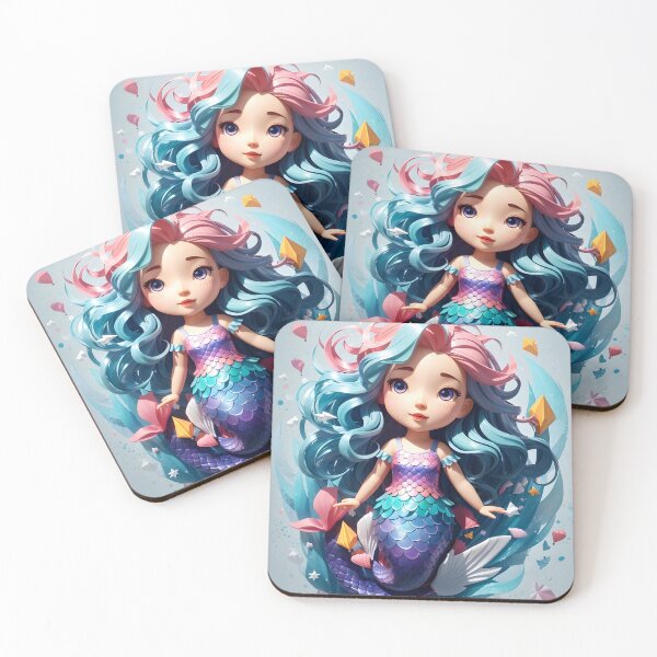 Item preview, Isometric Mermaid Magic: Colorful Fantasy Art designed and sold by Ceemko's Vintage Corner.