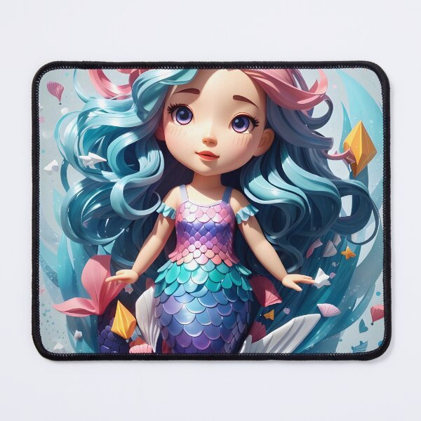 Item preview, Isometric Mermaid Magic: Colorful Fantasy Art designed and sold by Ceemko's Vintage Corner.
