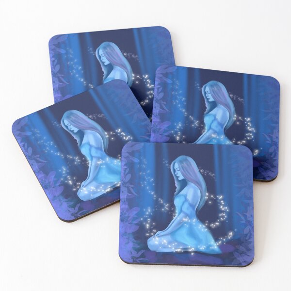 Item preview, Woman in the Magic Forest | Illustration  designed and sold by Enchantedbox.