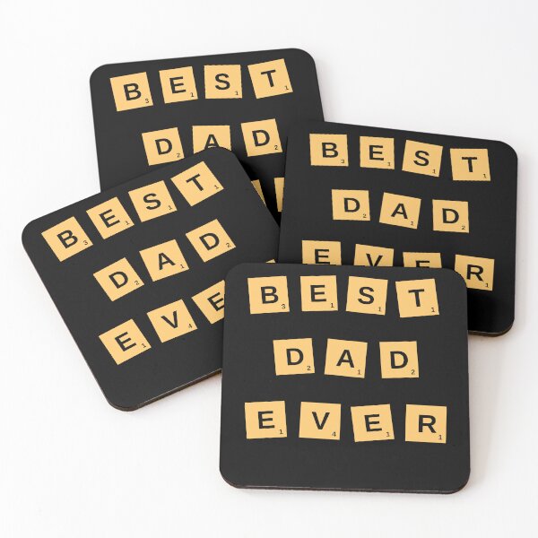 Item preview, Best dad ever - Scrabble tiles father's day gift designed and sold by Straya75.