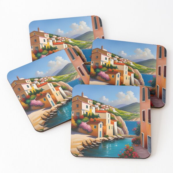 Item preview, Mediterranean coastal village designed and sold by Colin Bentham.