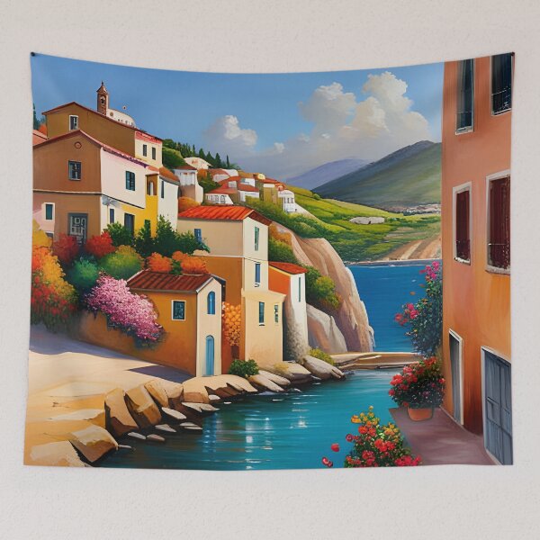 Item preview, Mediterranean coastal village designed and sold by Colin Bentham.