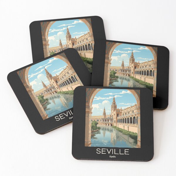 Item preview, A Vintage Travel Illustration of Seville - Spain  designed and sold by GoodOldVintage.