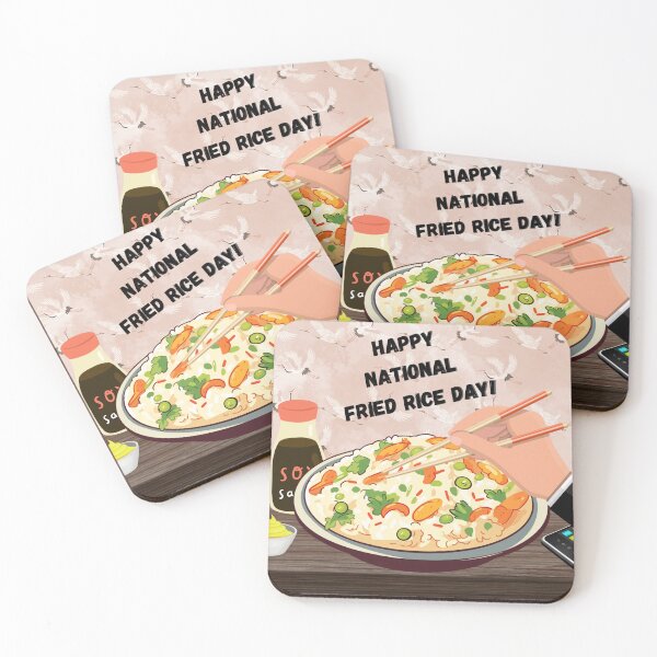 Item preview, Happy Fried Rice Day designed and sold by John-NW-Shop.