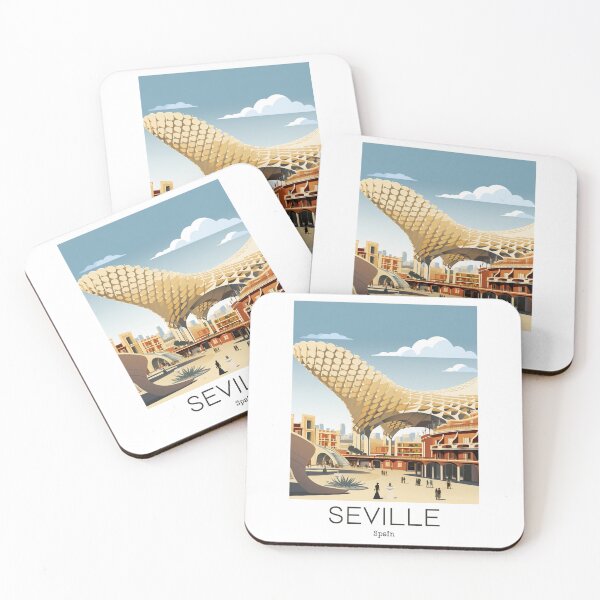Item preview, A Vintage Travel Illustration of Seville - Spain  designed and sold by GoodOldVintage.
