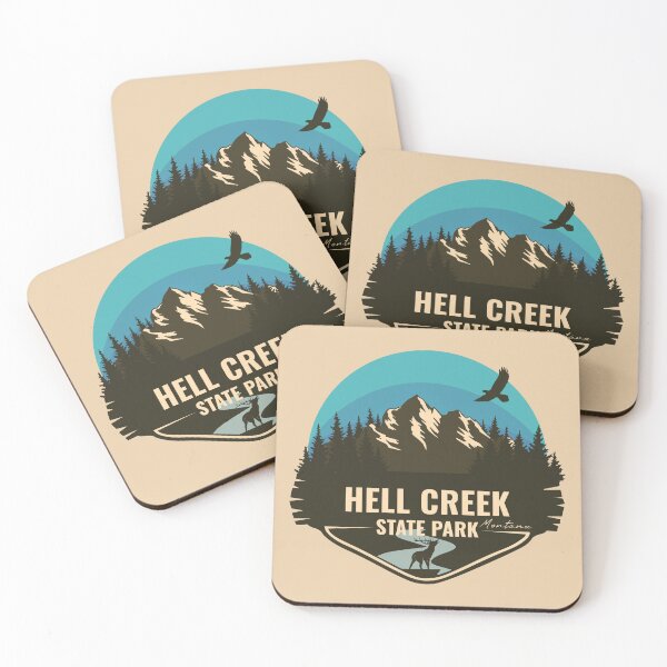 Item preview, Hell Creek State Park Montana - MT Badge designed and sold by mountainfad.
