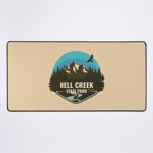 Item preview, Hell Creek State Park Montana - MT Badge designed and sold by mountainfad.