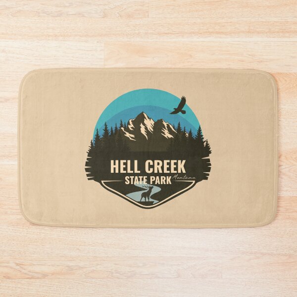 Item preview, Hell Creek State Park Montana - MT Badge designed and sold by mountainfad.