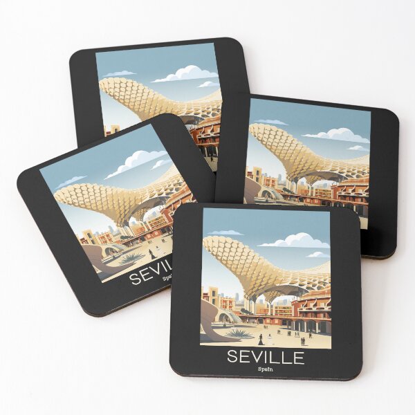 Item preview, A Vintage Travel Illustration of Seville - Spain  designed and sold by GoodOldVintage.