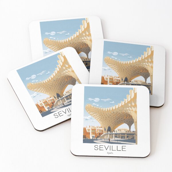 Item preview, A Vintage Travel Illustration of Seville - Spain  designed and sold by GoodOldVintage.