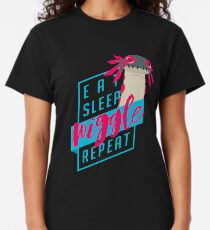 Essen. Schlaf. WACKELN. Wiederholen. - Monster Jäger Design Classic T-Shirt