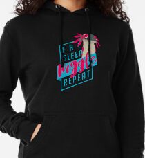 Eat. Sleep. WIGGLE. Repeat. - Monster Hunter Design Lightweight Hoodie