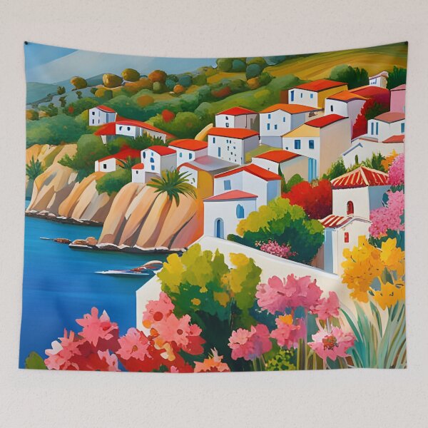 Item preview, Mediterranean coastal village designed and sold by Colin Bentham.