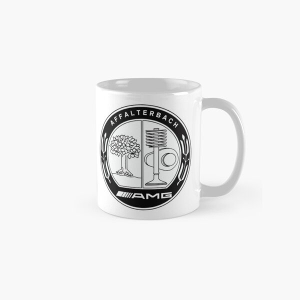 Mercedes Benz Coffee Mug White Grey Interior