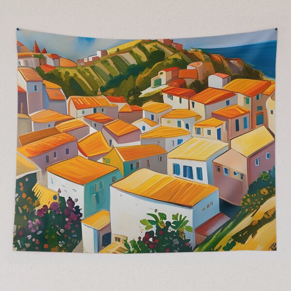 Item preview, Mediterranean coastal village designed and sold by Colin Bentham.