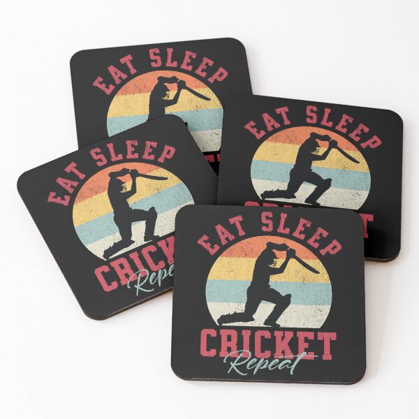 Item preview, Eat Sleep Cricket Repeat designed and sold by Studio Bankai.