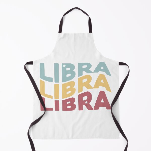 Item preview, Libra Retro Wavy Zodiac Typography designed and sold by JAG2B.