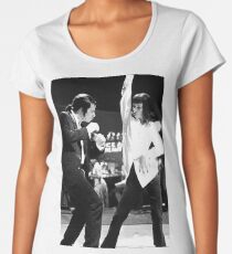 Camiseta premium de cuello ancho PULP FICTION DANCE