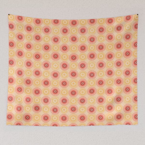 Item preview, Moscato - Retro Circles Pattern in Warm Tones designed and sold by Almanzart.
