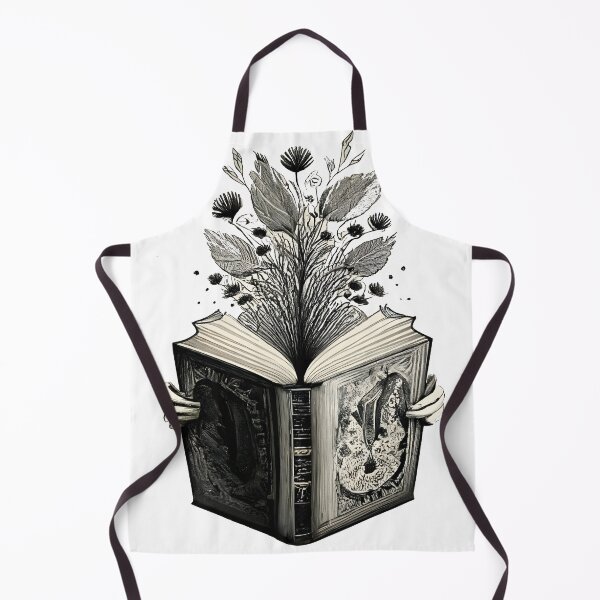 Item preview, Botanical Floral Book - Creepy Skeleton Reading a Book designed and sold by Urban Charms.