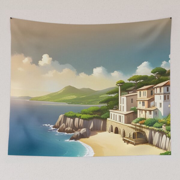 Item preview, Mediterranean coastal village designed and sold by Colin Bentham.