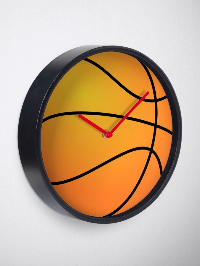 "Basketball" Clock by surreal77 Redbubble
