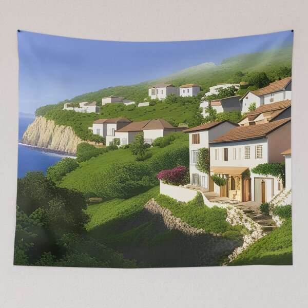 Item preview, Mediterranean coastal village designed and sold by Colin Bentham.