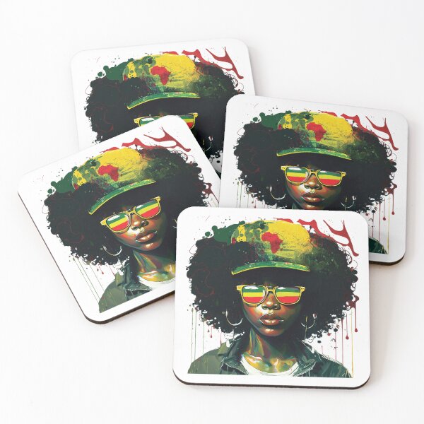 Item preview, Black Afro Queen Melanin Dripping African Women designed and sold by Mikhailaw.