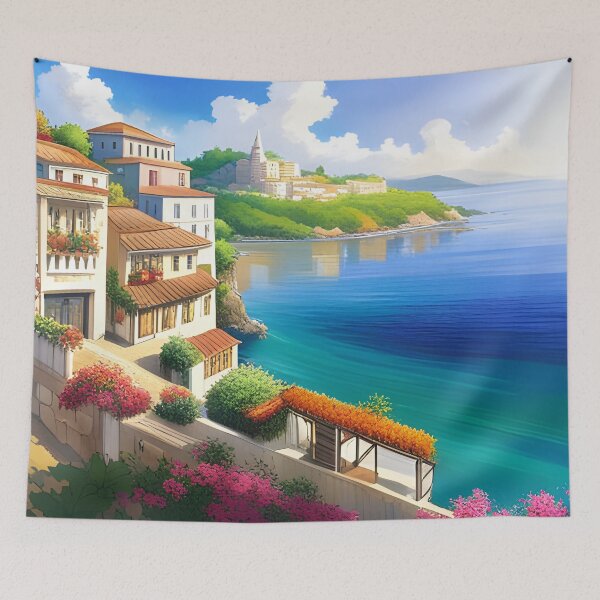Item preview, Mediterranean coastal village designed and sold by Colin Bentham.