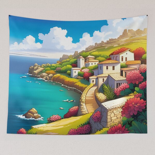 Item preview, Mediterranean coastal village designed and sold by Colin Bentham.