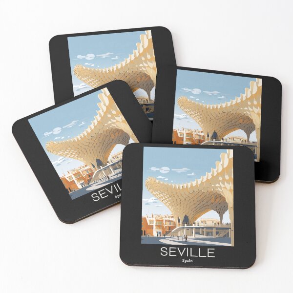Item preview, A Vintage Travel Illustration of Seville - Spain  designed and sold by GoodOldVintage.