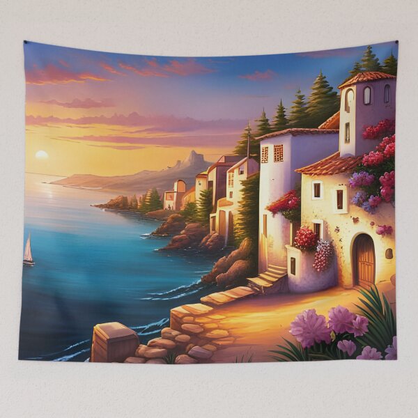 Item preview, Mediterranean coastal village designed and sold by Colin Bentham.
